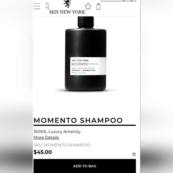 MOMENTO SHAMPOO - Picture 1 of 3